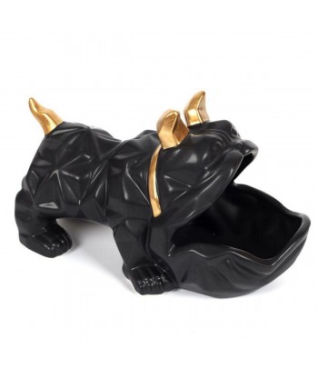 Empty pocket bulldog sculpture