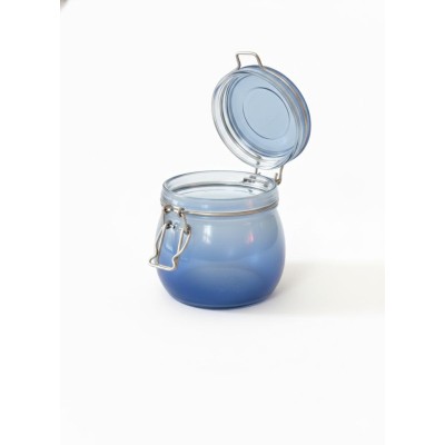 Bocal en verre dégradé bleu 50 CL