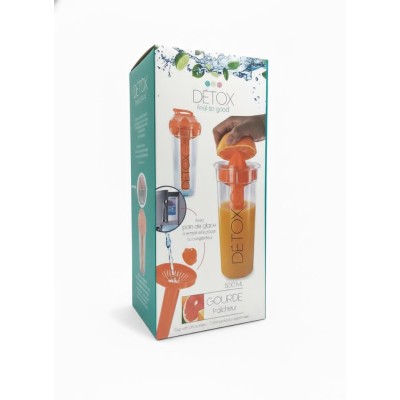 Gourde fraicheur detox presse agrume avec pain de glace 500ML