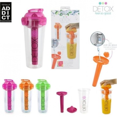 Gourde fraicheur detox presse agrume avec pain de glace 500ML