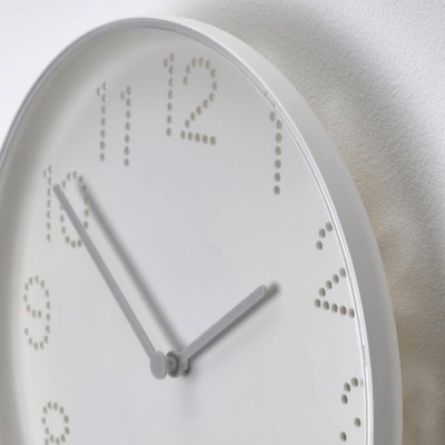 Horloge murale, blanc