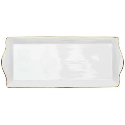 Plat de Service Porcelaine Blanche Rectangulaire – Senbonsplans