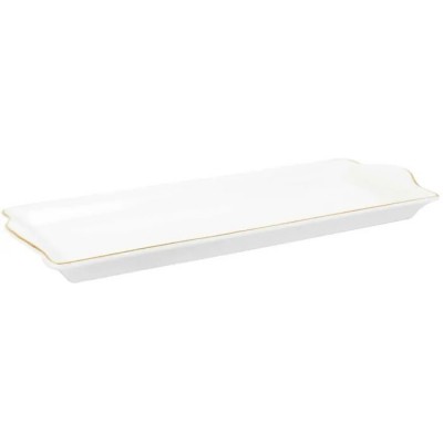 White Rectangular Porcelain Serving Platter – Senbonsplans