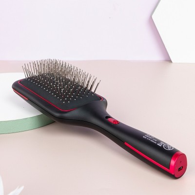 Batterie intégrée massage Air coussin brosse cheveux brosse lissante brosse cheveux Brosse à peigne electrique