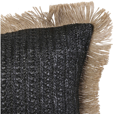 Coussin design bord de mer en jute Raphia