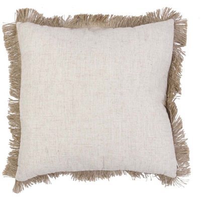 Coussin design bord de mer en jute Raphia