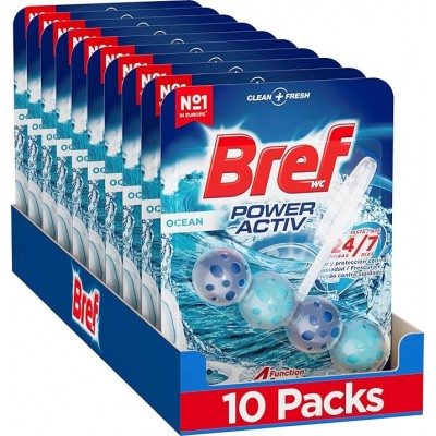 Bref Bref WC Power Activ Océan, nettoyant WC, nettoyage et fraîcheur pour vos toilette