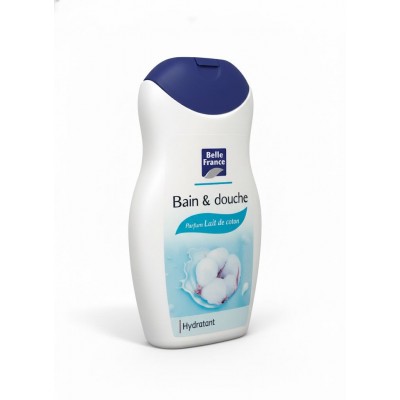 Bain et douche parfum Lait de coton BELLE FRANCE