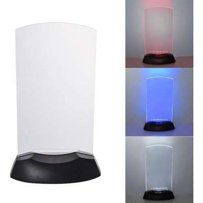 Porte-menu lumineux en plastique