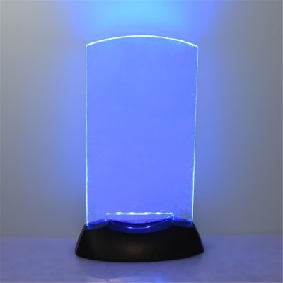 Porte-menu lumineux en plastique