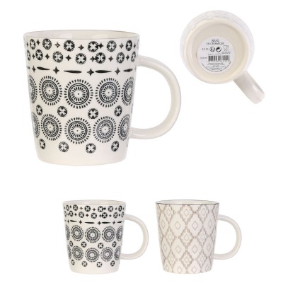 MUG PORCELAINE DECORÉ 25 CL