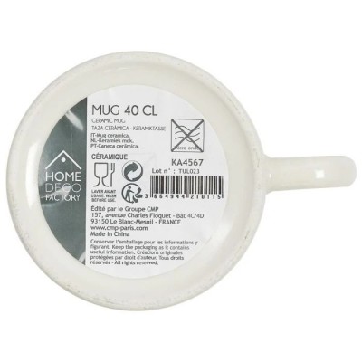 MUG EN CERAMIQUE 40CL