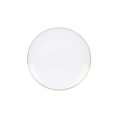 Assiette en porcelaine bordure dorée 20cm