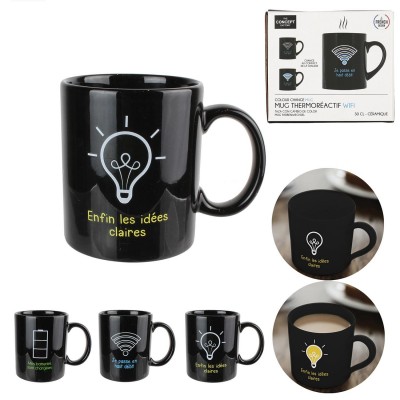 Mug Magique Thermosensible Noir – Senbonsplans Dakar