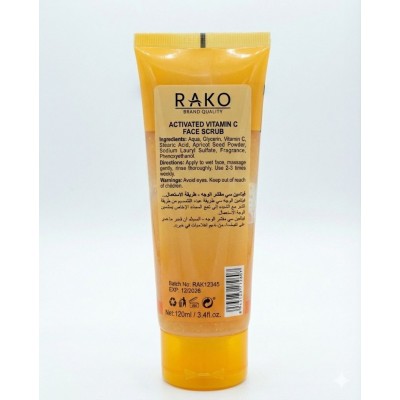 gommage visage à la vitamine C activée de la marque RAKO.