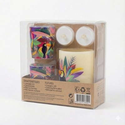 Coffret de bougies LED