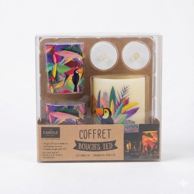 Coffret de bougies LED décoratives – Ambiance chaleureuse et sécurisée pour la maison à Dakar