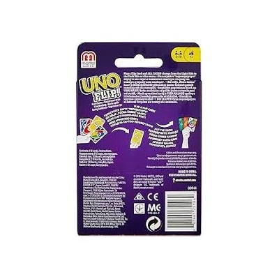UNO Flip! Jeu de Cartes 112 Cartes 2-10 Joueurs