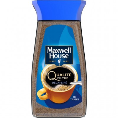 Café Soluble Qualité Filtre Décaféiné MAXWELL HOUSE
