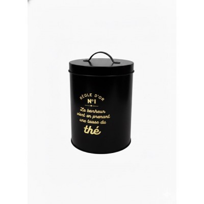 Round Metal Storage Tin with Handle – Senbonsplans