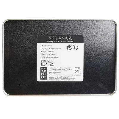 Boite à sucre en métal