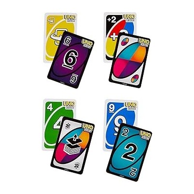 UNO Flip! Jeu de Cartes 112 Cartes 2-10 Joueurs