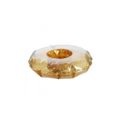 Porte-Gobelet Gonflable Paillettes Dorées – Piscine | Senbonsplans Dakar