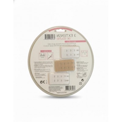 Paquet de 3 Extension Soutien-gorge Simple Rallonge Crochets Extensible