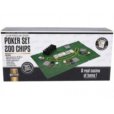 Jeu de Poker 200 Jetons – Coffret Complet avec Tapis | Senbonsplans Dakar