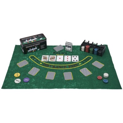 Jeu de Poker 200 Jetons – Coffret Complet avec Tapis | Senbonsplans Dakar