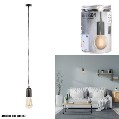Lampe Suspension Vintage Noire Style Industriel | Senbonsplans Dakar