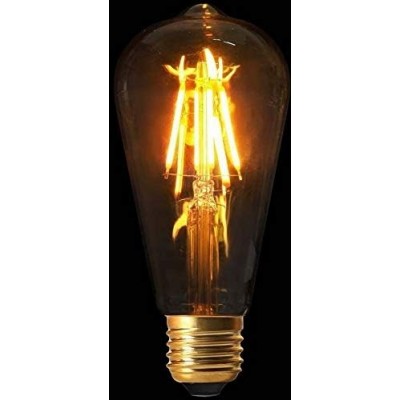 Ampoule ST64 Filaments LED "Droit" 2W Transparent