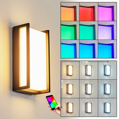 Applique murale LED dimmable Sarto avec télécommande.