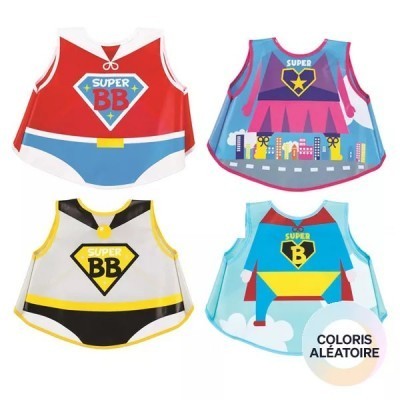 TOM AND ZOE Superhero Baby Bib Apron – Senbonsplans