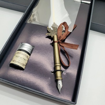 Ensemble de calligraphie à plume et à tremper avec encre et plumes