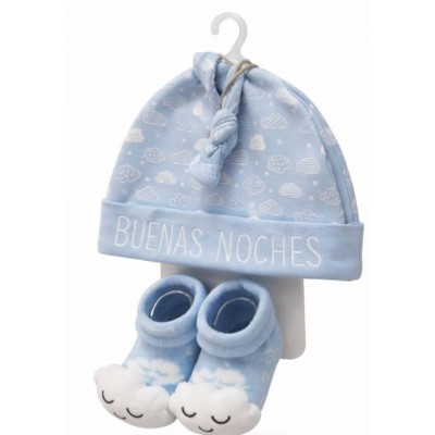 Tom et Zoë Chaussettes bébé avec bonnet