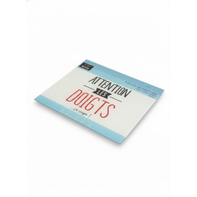 Planche à découper en verre.