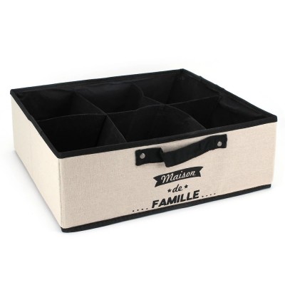 Boite de rangement pliable 6 compartiments