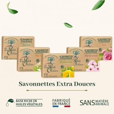 Savonnettes extra douces fleur de cerisier | Le Petit Olivier – Dakar Sénégal