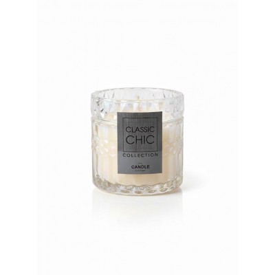Cream Candle Jar in Frosted Textured Glass | Senbonsplans
