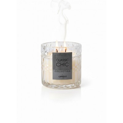 Cream Candle Jar in Frosted Textured Glass | Senbonsplans