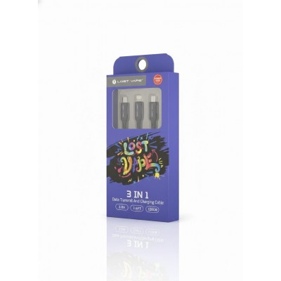 3-in-1 Charging Cable Lightning Type-C Micro-USB | Senbonsplans