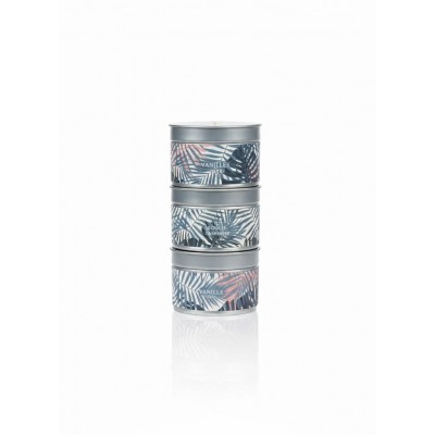 3 Scented Candles Gift Set in Metal Pots | Senbonsplans