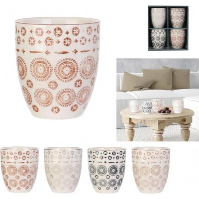 Home Deco Factory 4-Cup Set - Ethnic Patterns | Senbonsplans Dakar