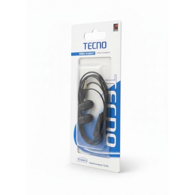 Ecouteurs filaires intra-auriculaires Tecno noir