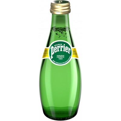 Natural sparkling mineral water Perrier 330ML