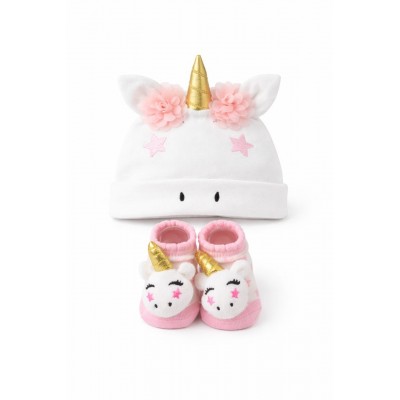 Bonnet et Chaussettes Licorne Bébé - Ensemble Doux | Senbonsplans Dakar