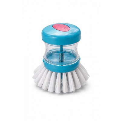 Brosse à vaisselle portable multifonctionnelle avec distributeur de savon intégré