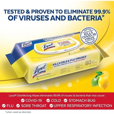 LYSOL Disinfecting Wipes - Antibacterial | Senbonsplans Dakar
