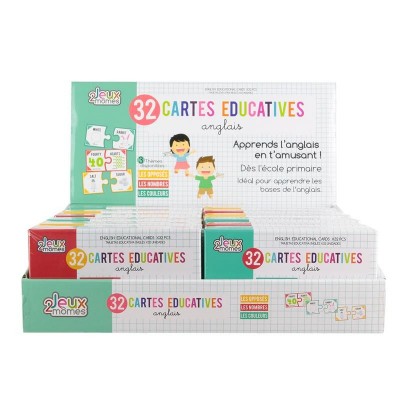 English Educational Cards 32-Pack - Jeux 2 Mômes | Senbonsplans Dakar